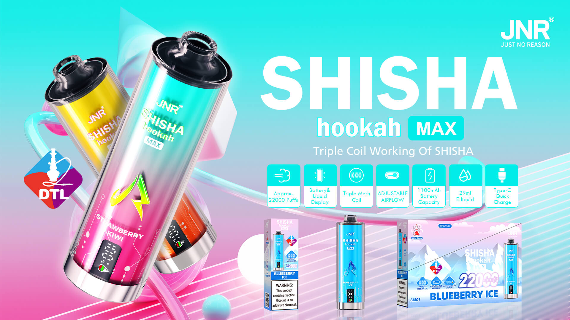 JNR Shisha Hookah MAX